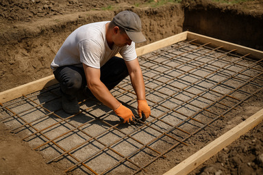 Как проводится армирование под фундамент?